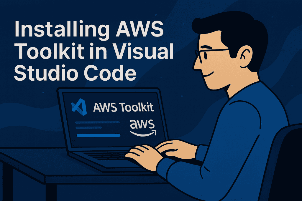 Installing aws toolkit in visual studio code.