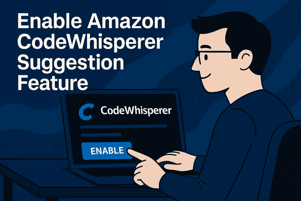 enable amazon codewhisperer suggestion feature.
