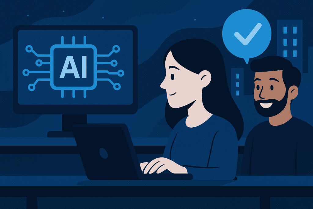 AI system undergoing real-world testing to ensure ethical performance.