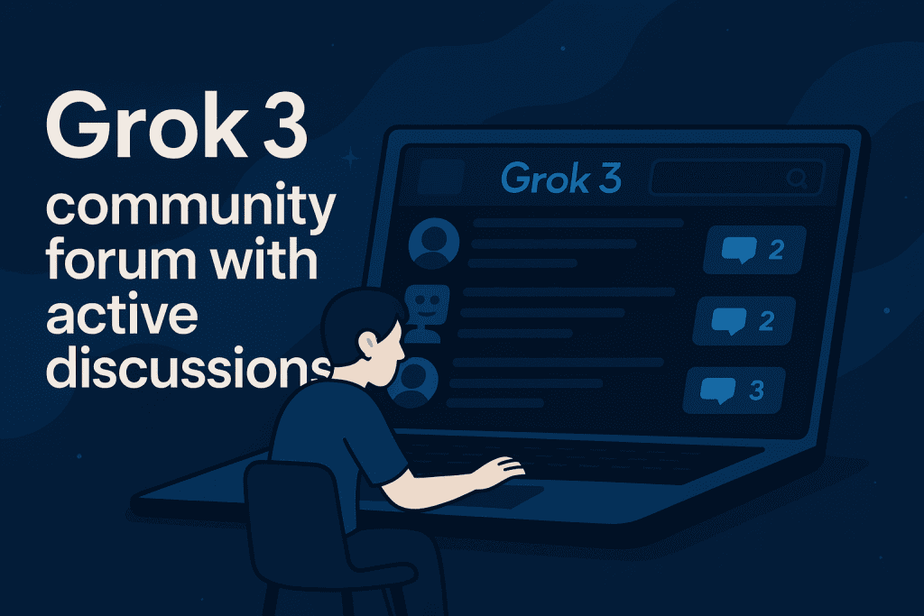 Grok 3 community forum with active discussions.