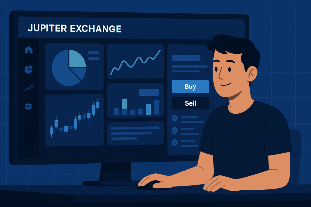 Jupiter Exchange intuitive dashboard enhancing user trading experience.