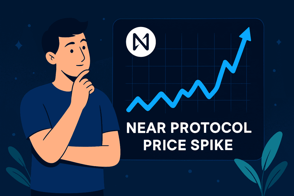 Line chart showing Near Protocol price spike