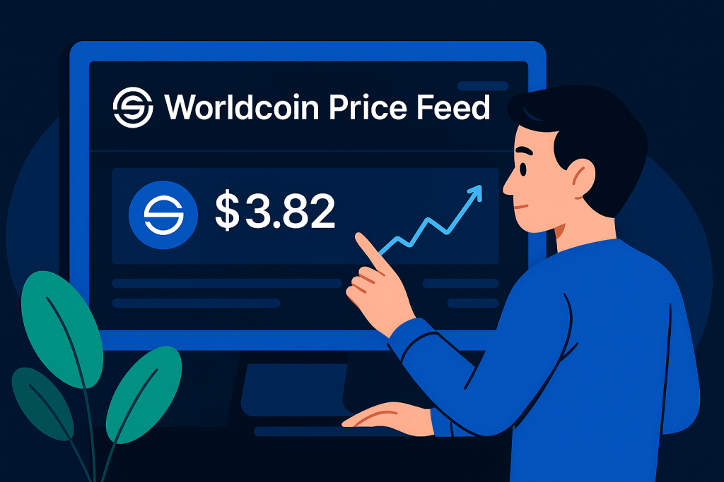Worldcoin price feed dashboard view