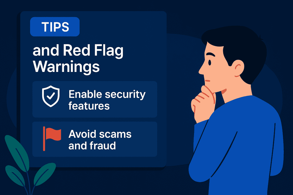Tips and red flag warnings for crypto users