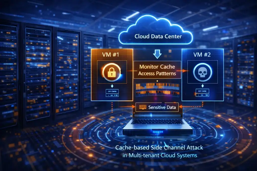 cache-based side channel attacks in multi-tenant cloud systems.