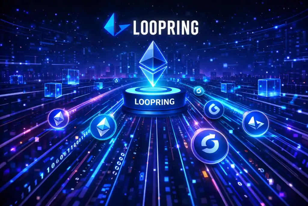 Loopring visualized as a sleek zkRollup