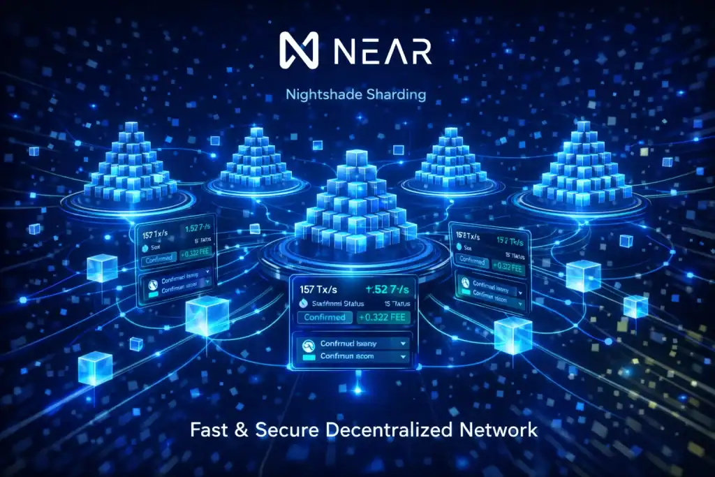 Near Protocol illustrated through its Nightshade sharding architecture