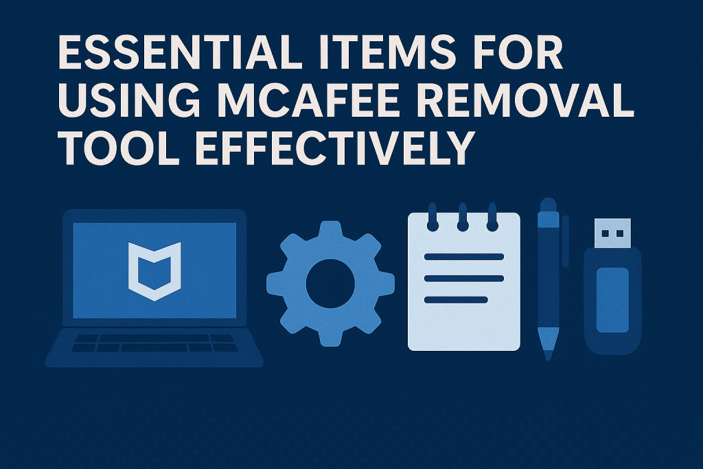 Essential items for using mcafee removal tool effectively.