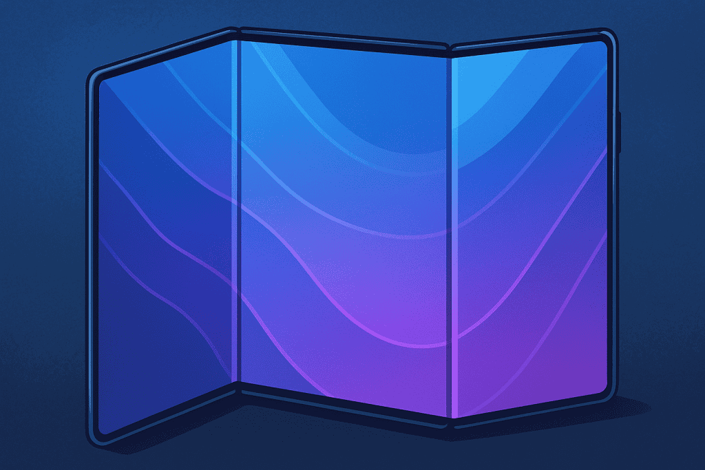 Huawei Mate XT tri-fold design unfolded