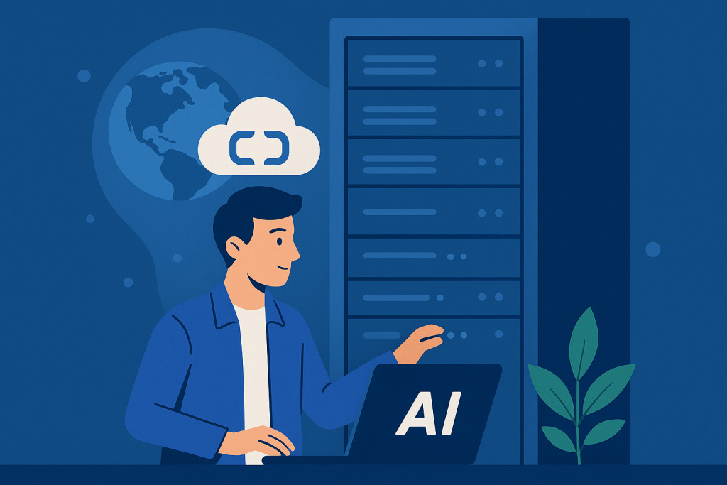 Alibaba Cloud servers powering global AI operations