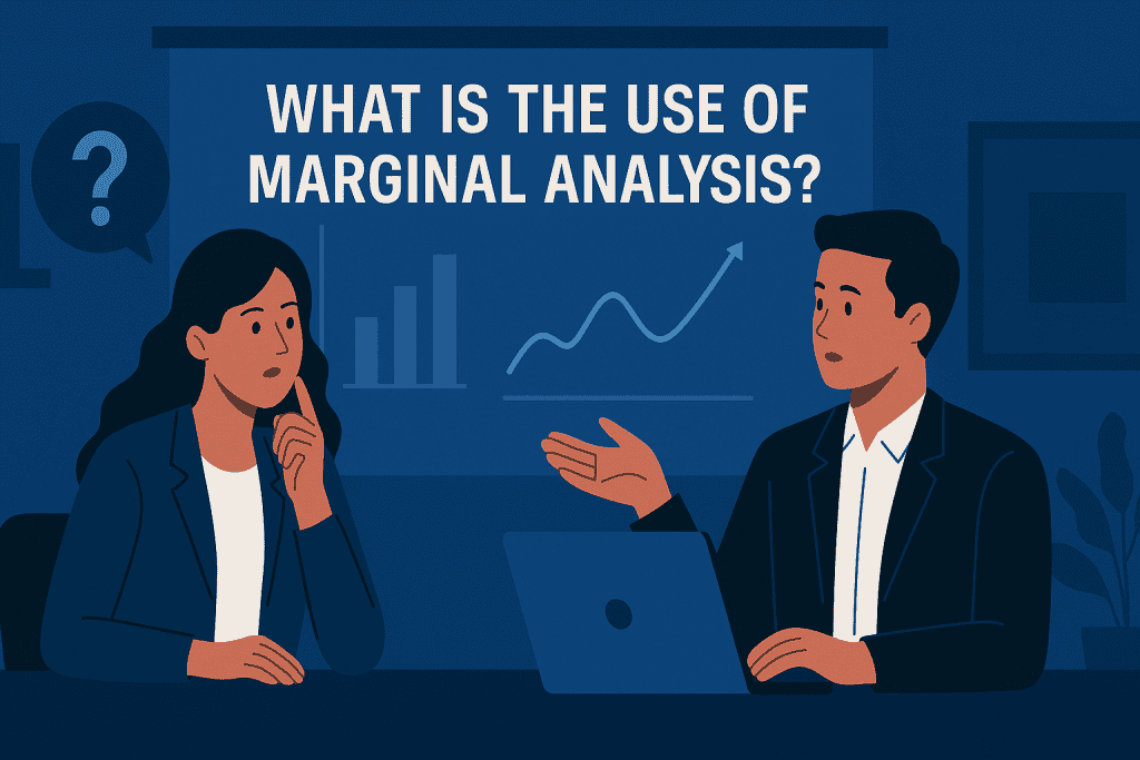Two professionals questioning use of marginal analysis.