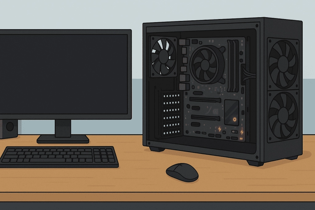 pc build errors no light monitor and multiple motherboard lights