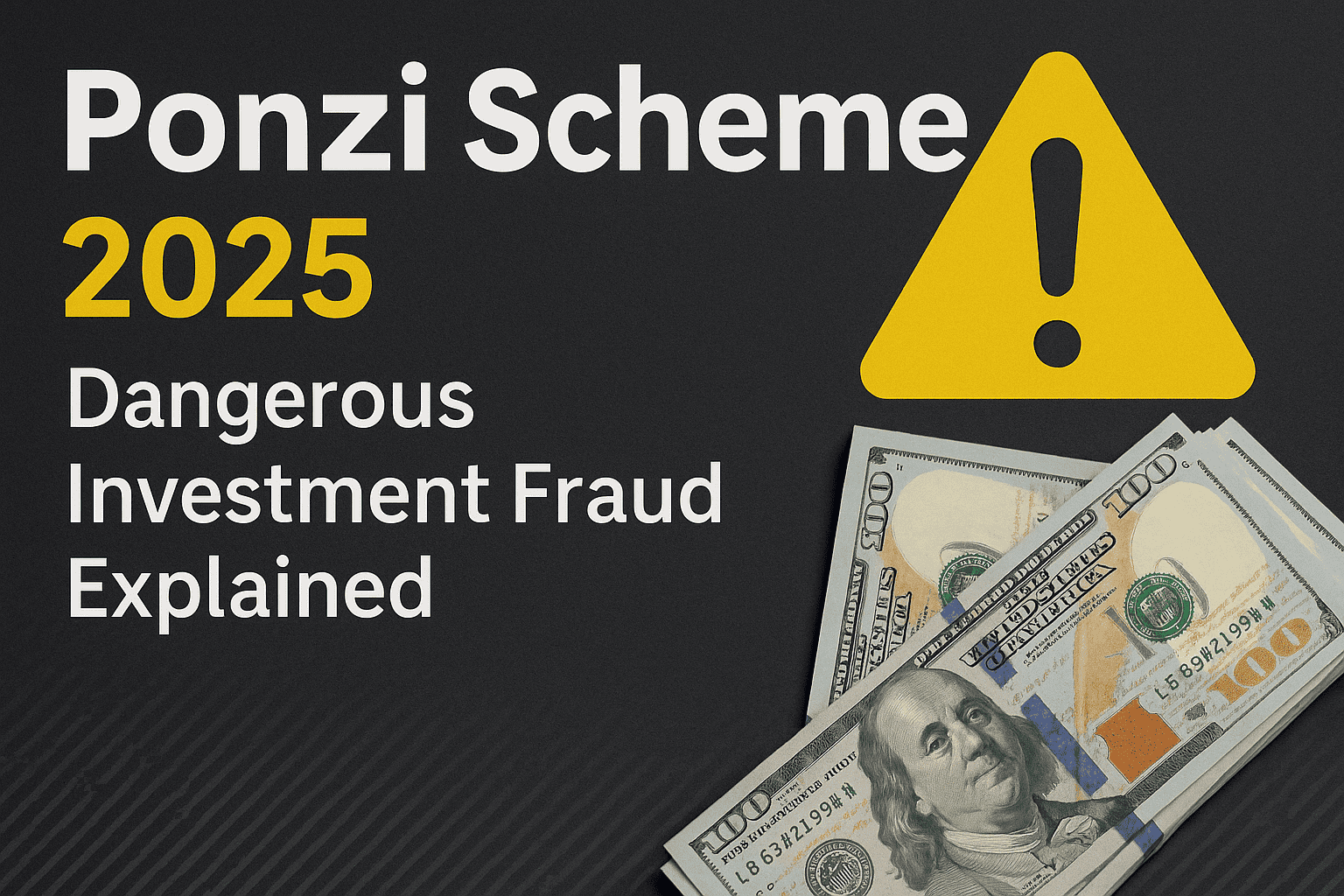 Ponzi Scheme 2025: Dangerous Investment Fraud Explained
