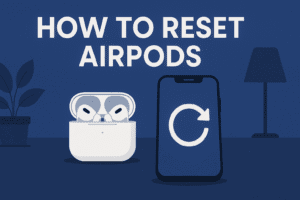how to reset airpods