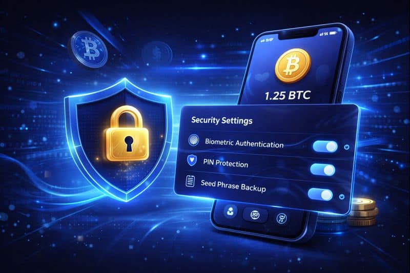 secure non-custodial crypto wallet security settings