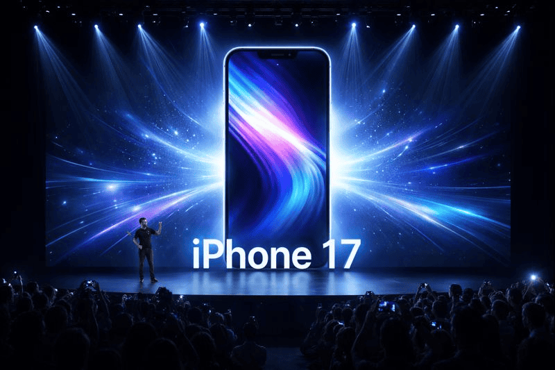 Apple keynote unveils glowing iPhone 17 onstage
