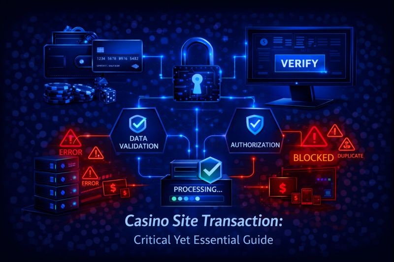 Casino Site Transaction: Critical Yet Essential Guide