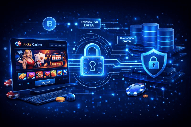 Encrypted casino data secured by layered systems and firewalls