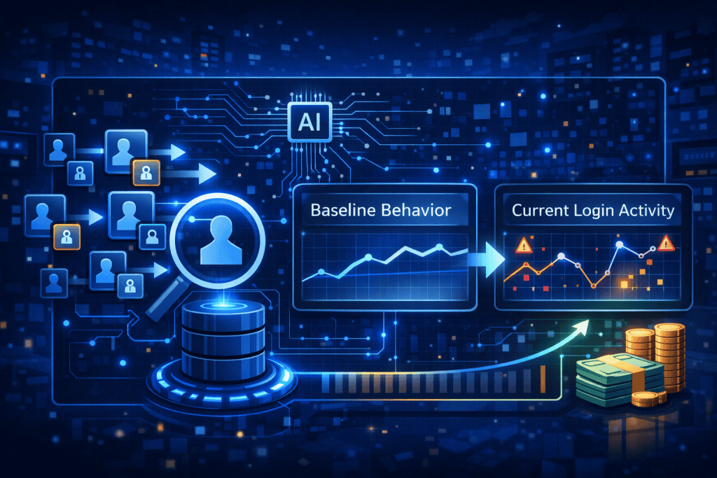 카지노 사용자 로그인 패턴을 행동 기준선과 비교