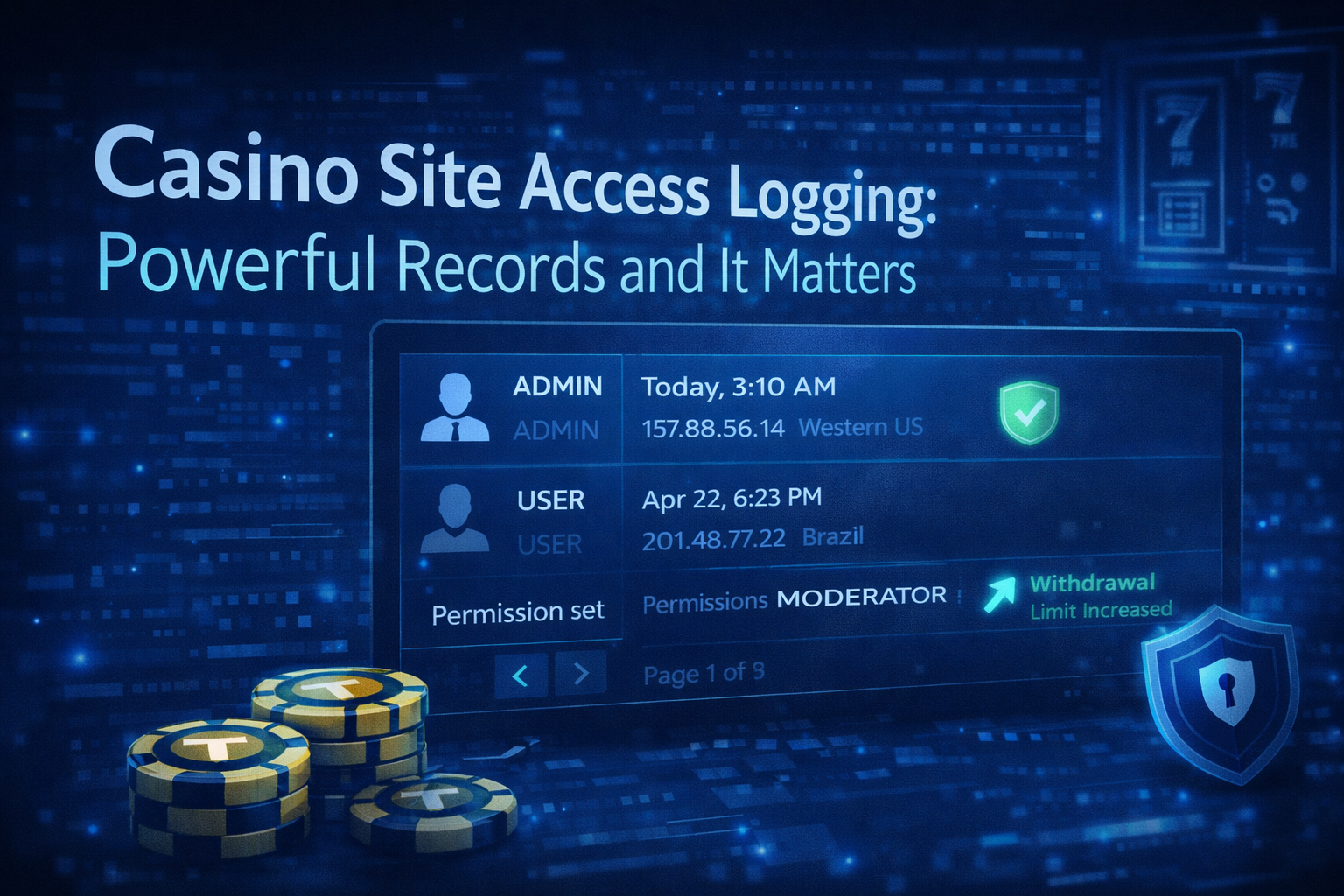 Casino Site Access Logging: Powerful Records and It Matters