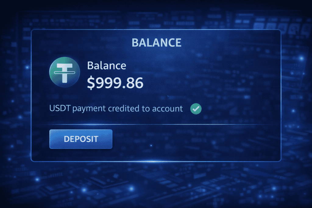 스테이블코인 결제가 법정화폐와 거의 동일한 가치로 입금된 후 표시되는 카지노 계좌 잔액