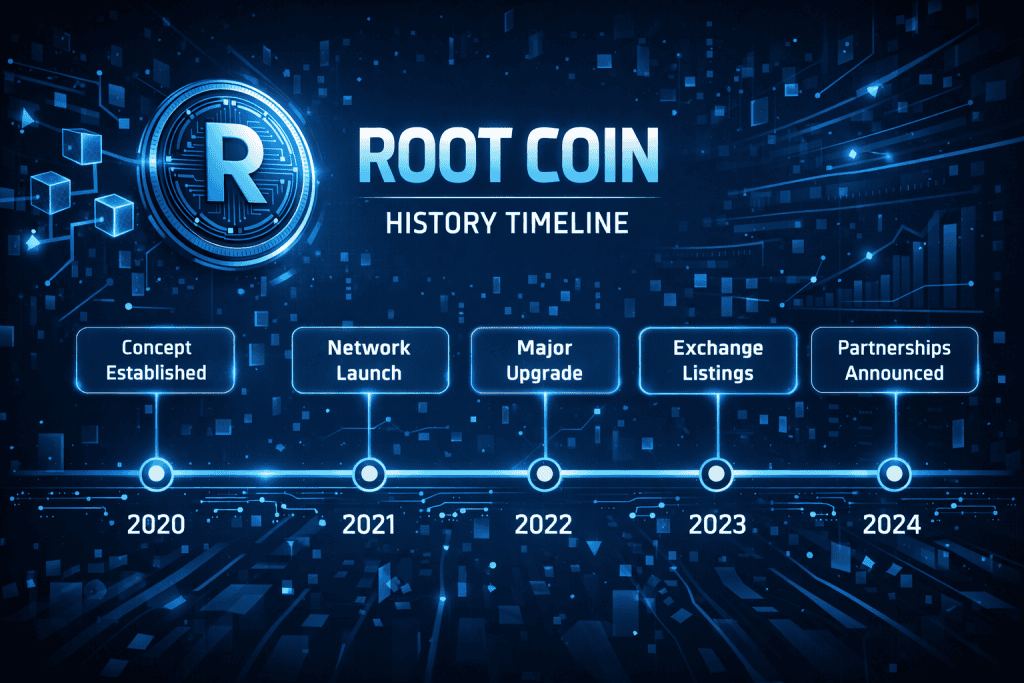 Root Coin history timeline
