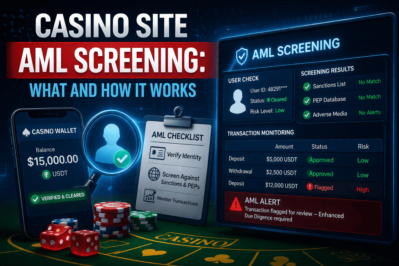 Casino Site AML Screening: What and How It Works