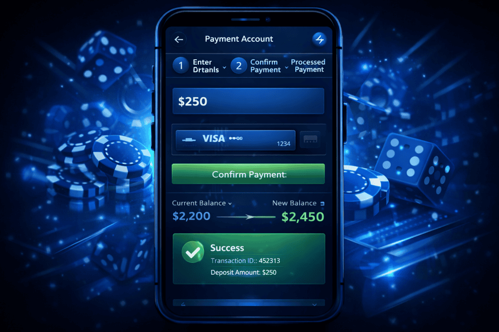 Casino Site UX payment page showing clear steps, status updates, and transaction details
