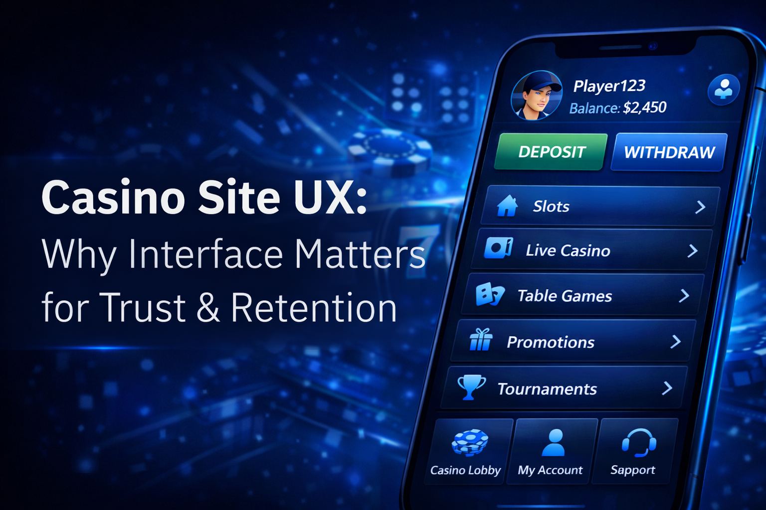 Casino Site UX: Why Interface Matters for Trust & Retention