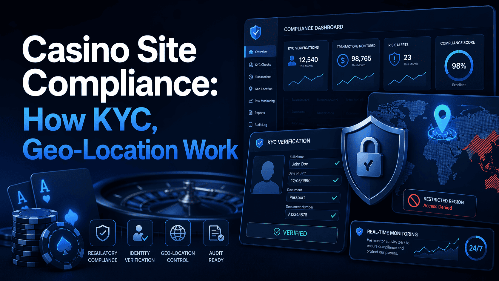 Casino Site Compliance: How KYC, Geo-Location Work