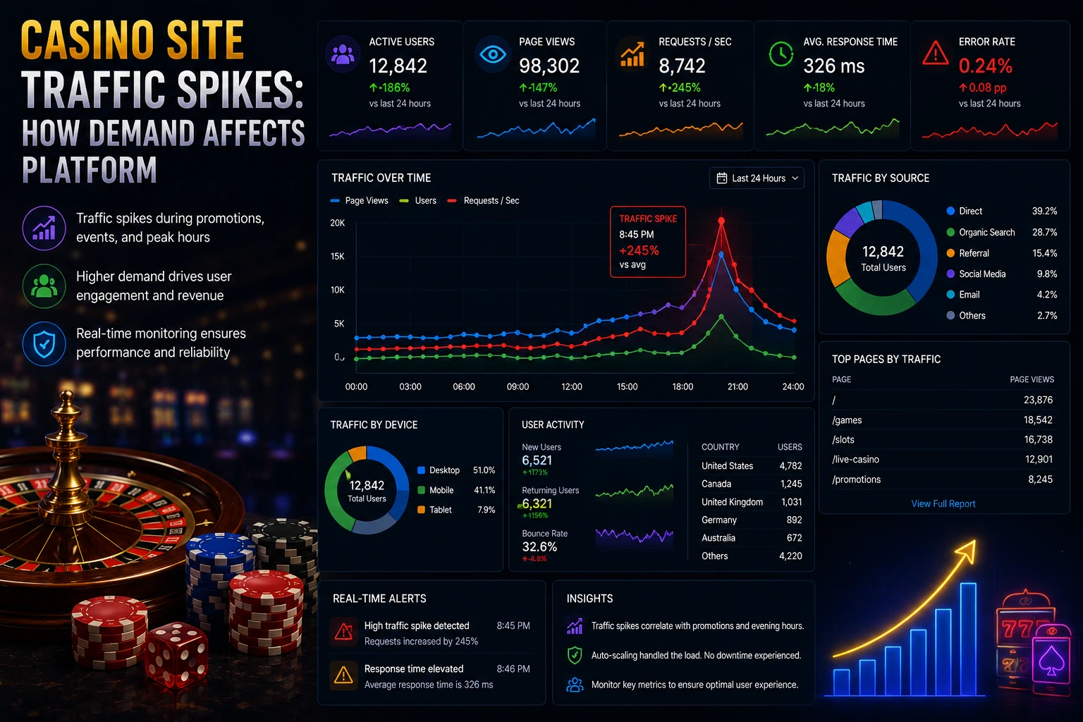 Casino Site Traffic Spikes: How Demand Affects Platform