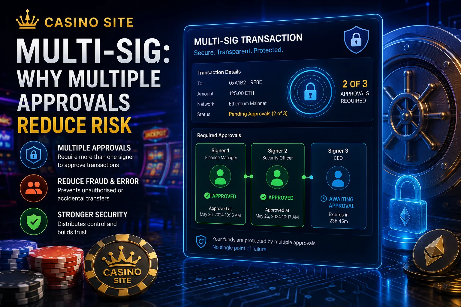 Casino Site Multi-Sig: Why Multiple Approvals Reduce Risk