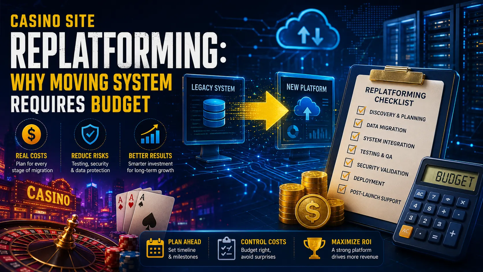 Casino Site Replatforming: Why Moving System Requires Budget